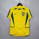 Camisa Seleção Brasileira Copa 2002 - Retrô Masculina- Amarela