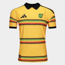 Camisa Seleção Jamaica Home 2026 - Adidas x Bob Marley - Versão Jogador - Masculina Amarelo - Lançamento