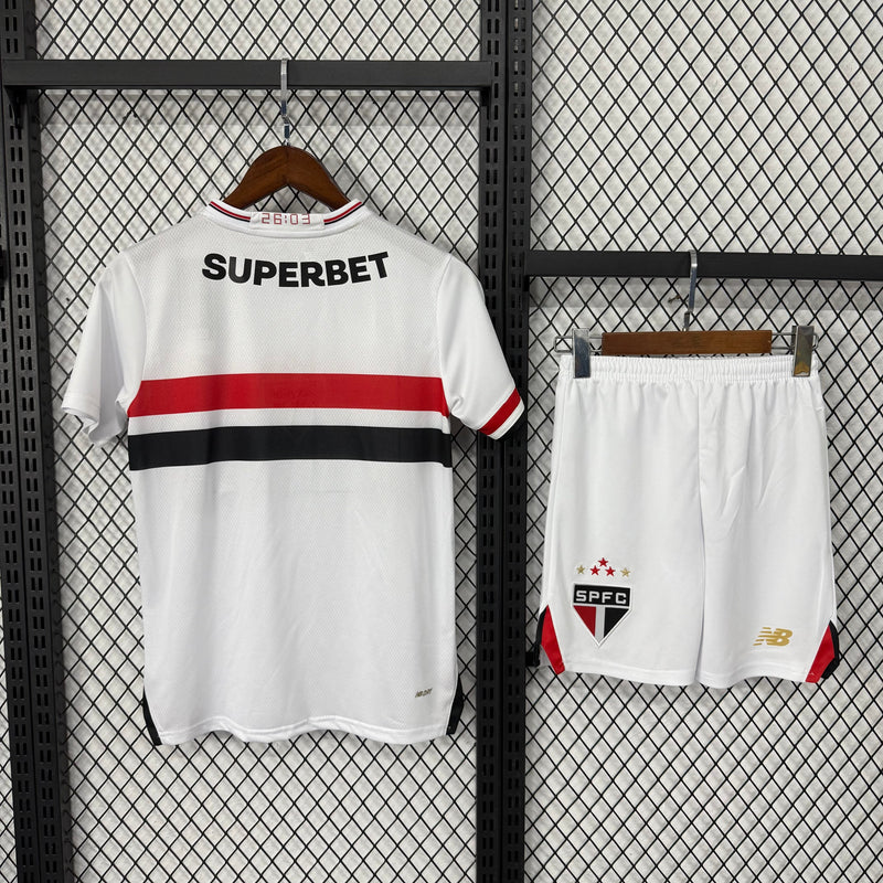 Kit Infantil São Paulo Titular 25/26 - Lançamento