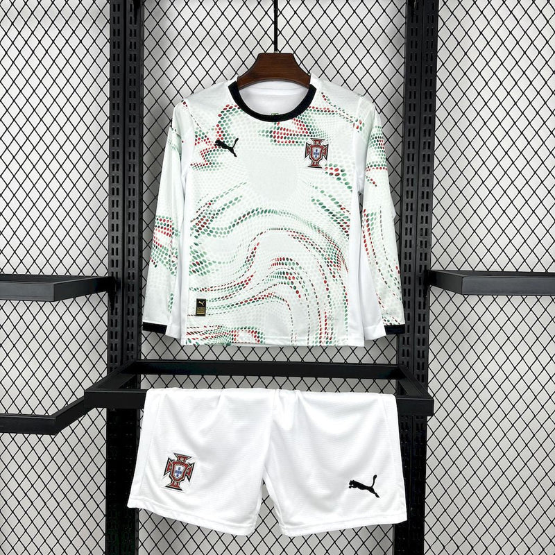 Kit Infantil Portugal Away 25/26 - Manga longa